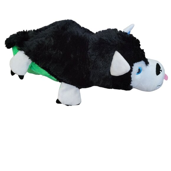 Flip Pets Caesar Husky Dog Bubba Alligator 21 in Plush 2 in 1 Stuffed Animal Toy - Picture 2 of 7